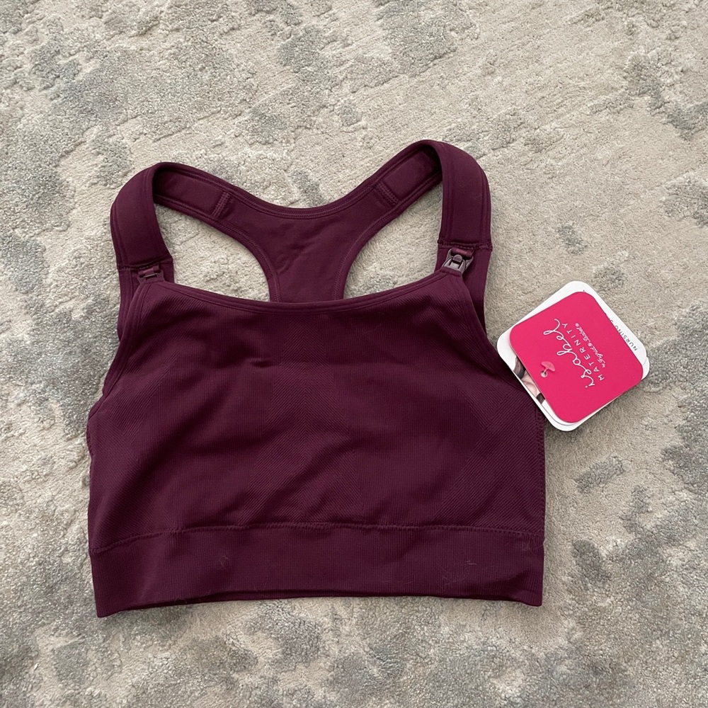 Nursing sports bra